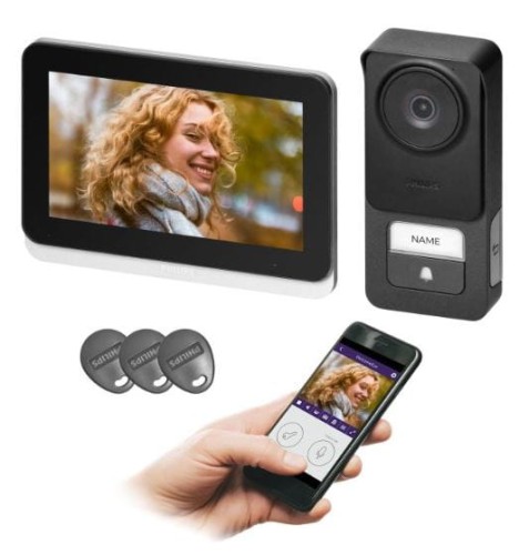 Przejdź do produktu Philips WelcomeEye Connect 3 zestaw wideodomofonowy 2-żył Wi-Fi dotykowy 7"