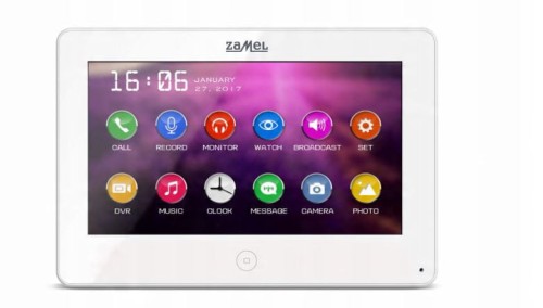 Przejdź do produktu Wideomonitor ZAMEL 7 cali LCD VP809W BIAŁY 2 wejścia