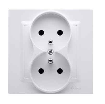 Przejdź do produktu SIMON 10 BIAŁY GNIAZDO PODWÓJNE MONOBLOCK