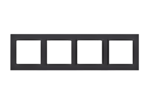 Przejdź do produktu SIMON 10 Czarny mat ramka poczwórna