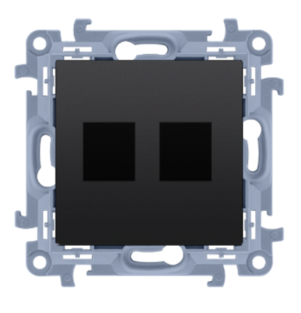 Przejdź do produktu SIMON 10 Czarny mat pokrywa gniazd teleinformatycznych