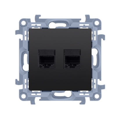Przejdź do produktu SIMON 10 CZARNY MAT GNIAZDO KOMPUTEROWE PODWÓJNE RJ45 KATEGORIA 5E 