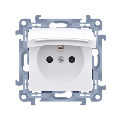 Przejdź do produktu SIMON 10 BIAŁY GNIAZDO POJEDYNCZE KLAPKA BIAŁA