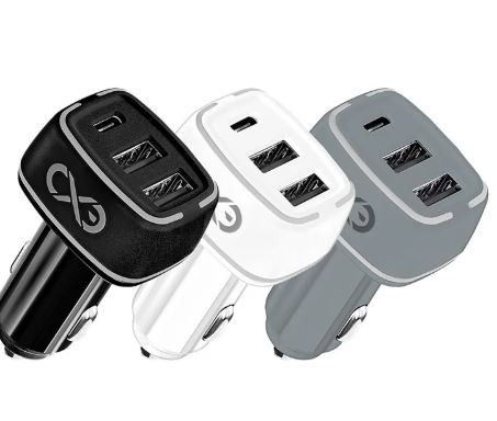 Przejdź do produktu ORNO EXC Ładowarka samochodowa LIGHT 2xUSB+PD 35W